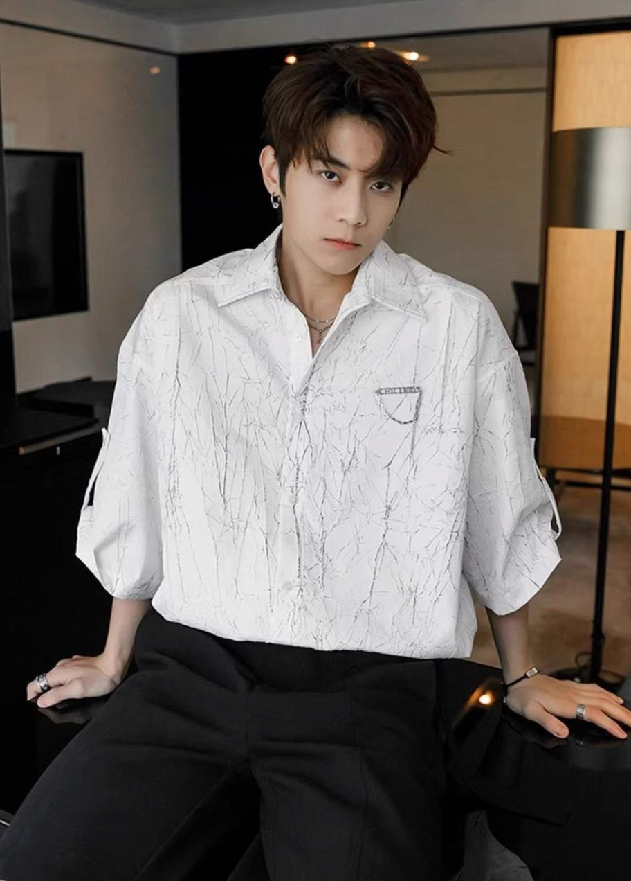 Luxury short sleeve shirt