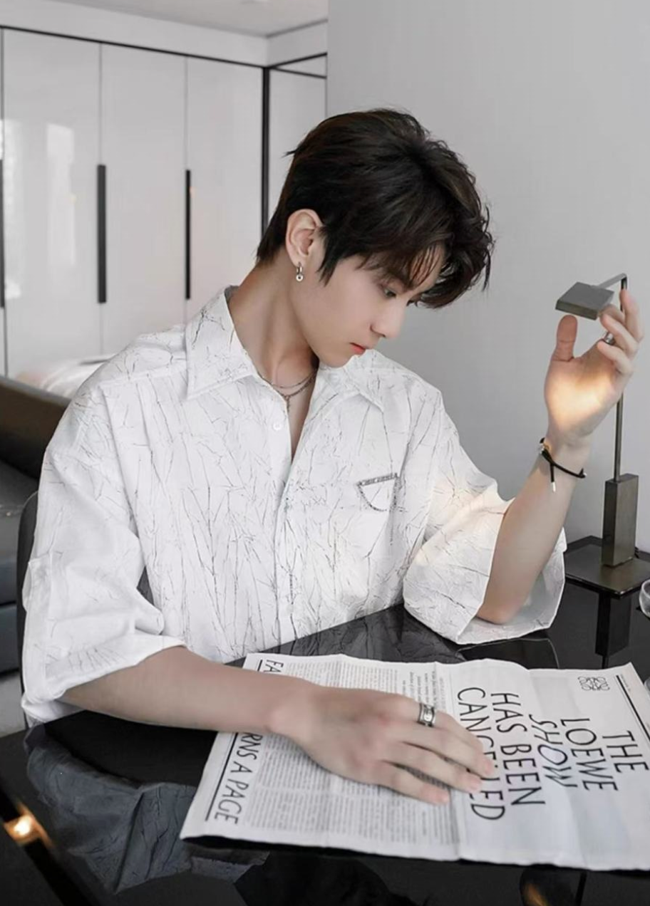 Luxury short sleeve shirt