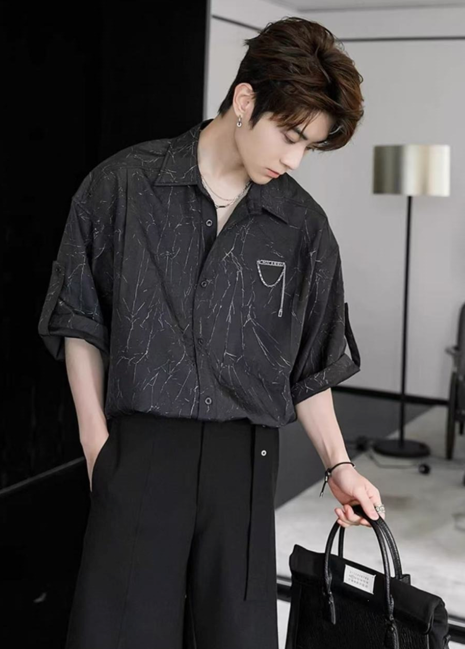 Luxury short sleeve shirt