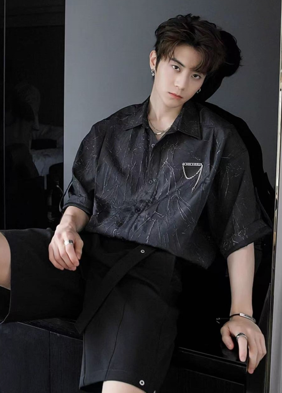 Luxury short sleeve shirt