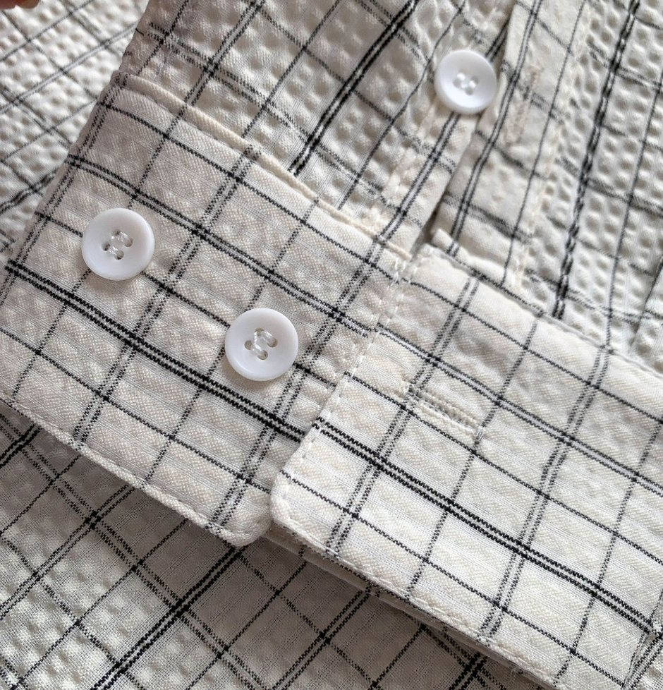 Loosefid check shirt
