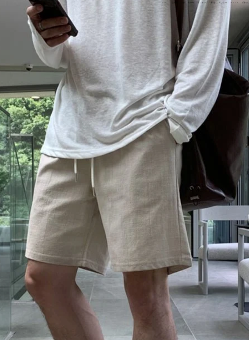 Linen shorts