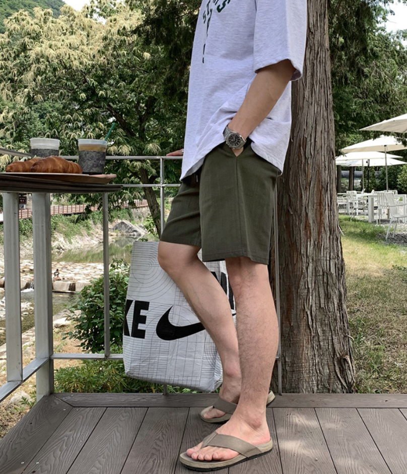 Linen shorts