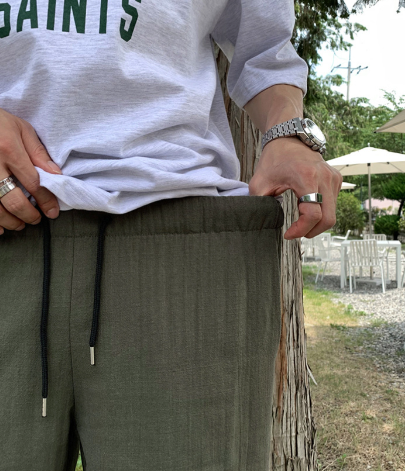 Linen shorts