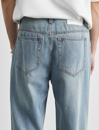 Wash gray denim