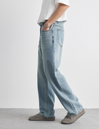 Wash gray denim