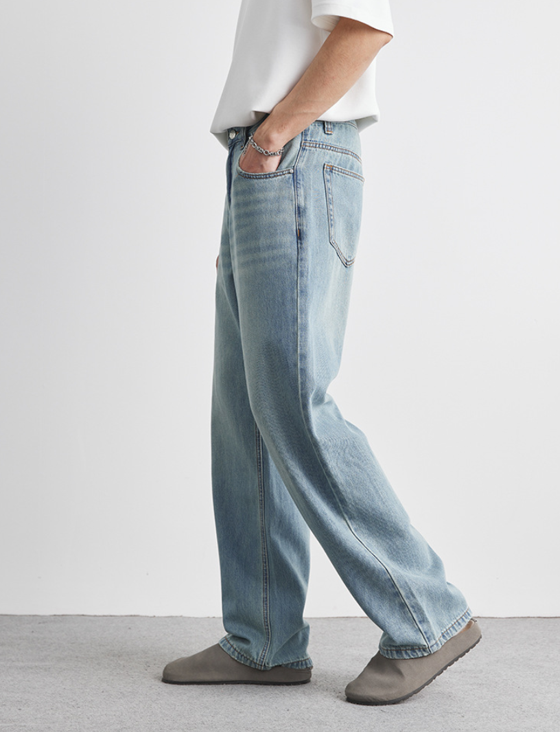 Wash gray denim