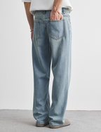 Wash gray denim