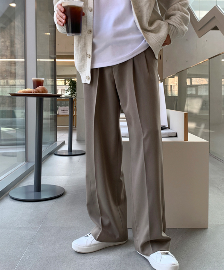 Wide-leg Drape Pants