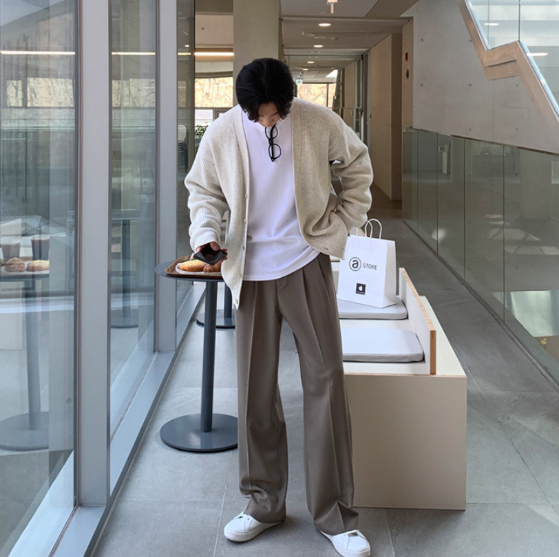 Wide-leg Drape Pants