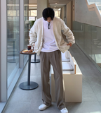 Wide-leg Drape Pants