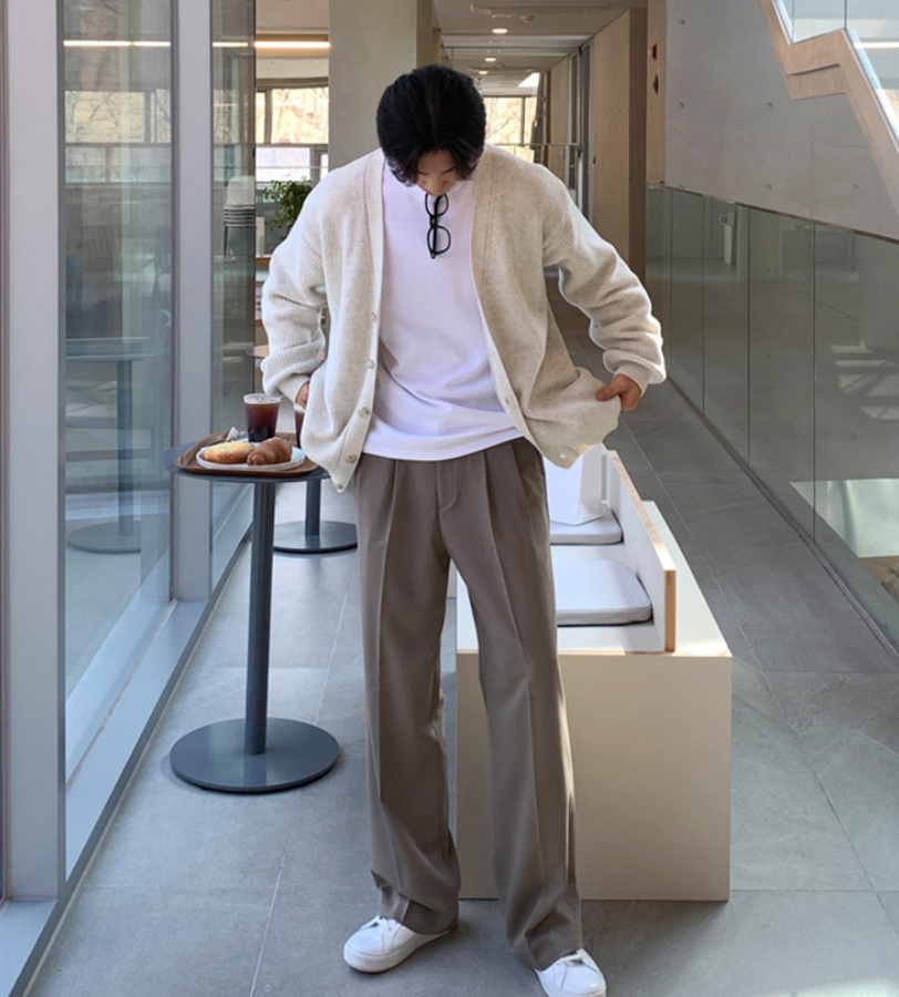 Wide-leg Drape Pants