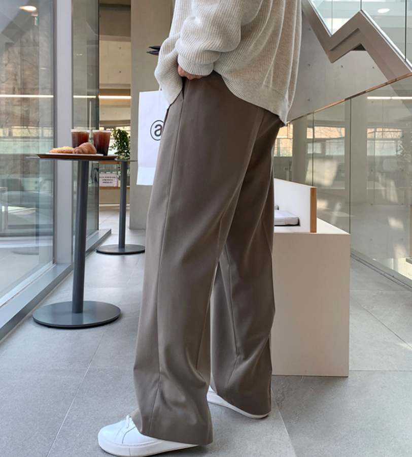Wide-leg Drape Pants