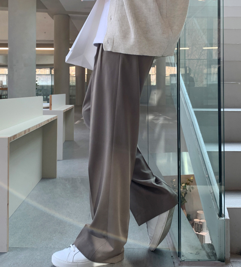 Wide-leg Drape Pants