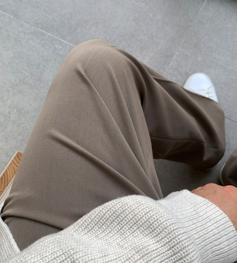 Wide-leg Drape Pants