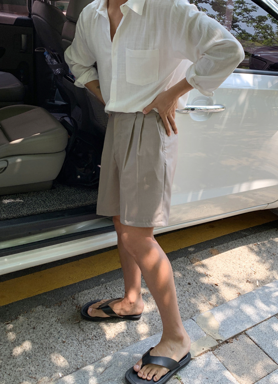 Short slacks pants