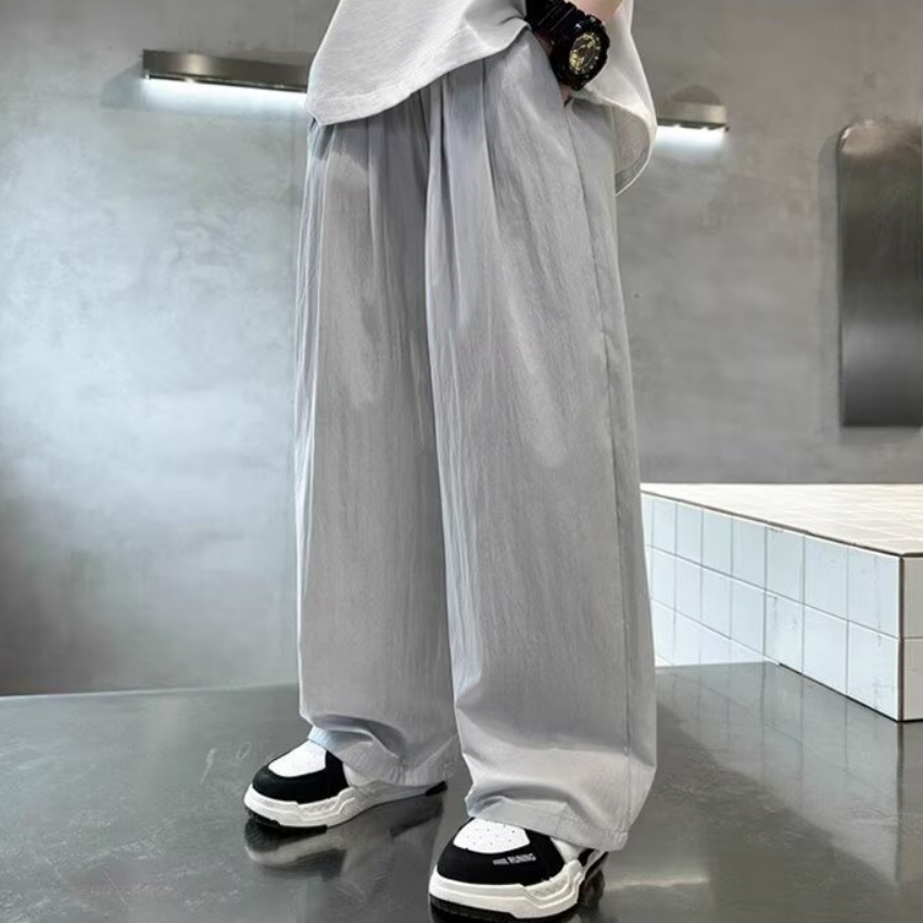 Elastic waist loose pants