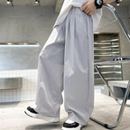 Elastic waist loose pants
