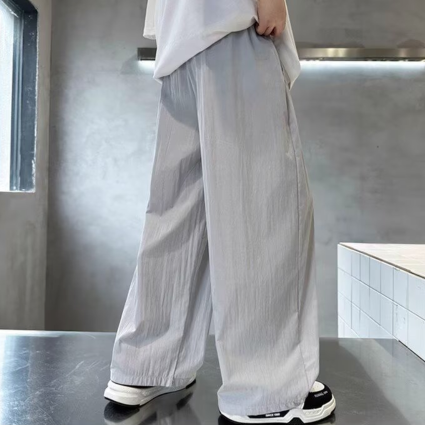 Elastic waist loose pants