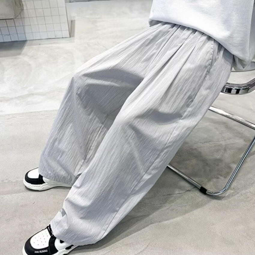 Elastic waist loose pants