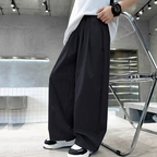 Elastic waist loose pants