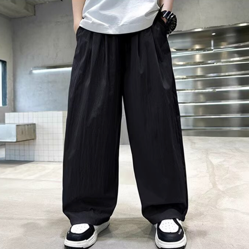 Elastic waist loose pants