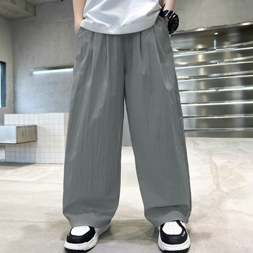 Elastic waist loose pants