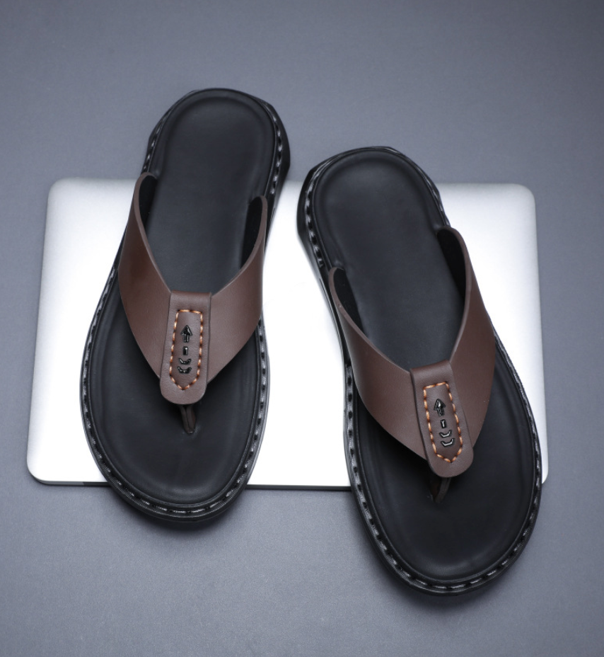 Leather beach sandals