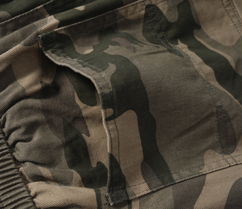 Camouflage pattern shorts