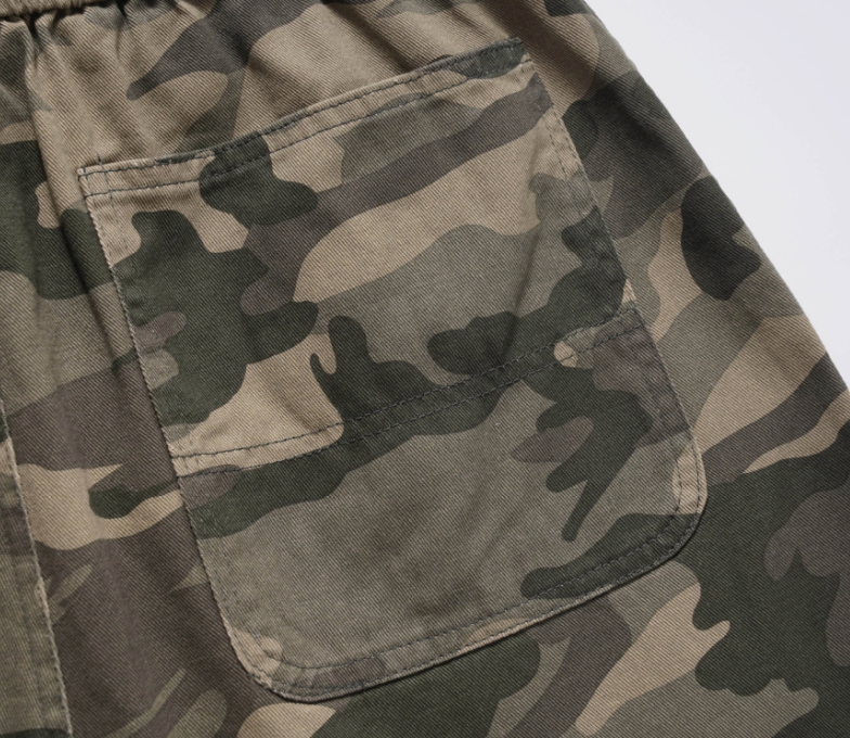 Camouflage pattern shorts