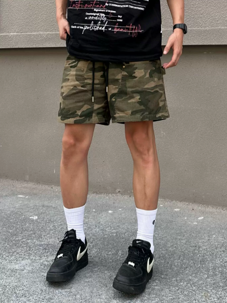Camouflage pattern shorts