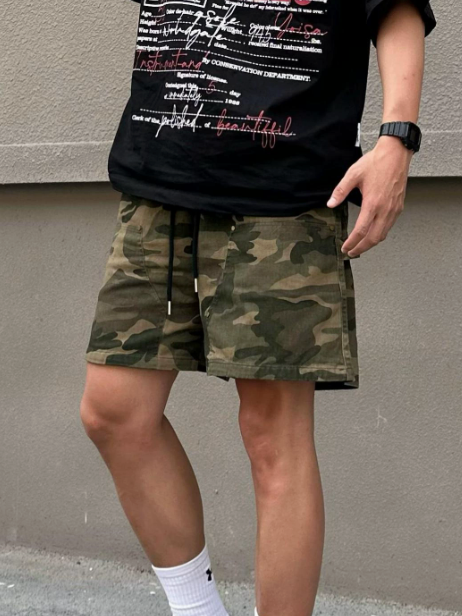 Camouflage pattern shorts