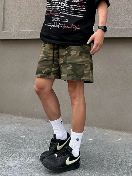 Camouflage pattern shorts