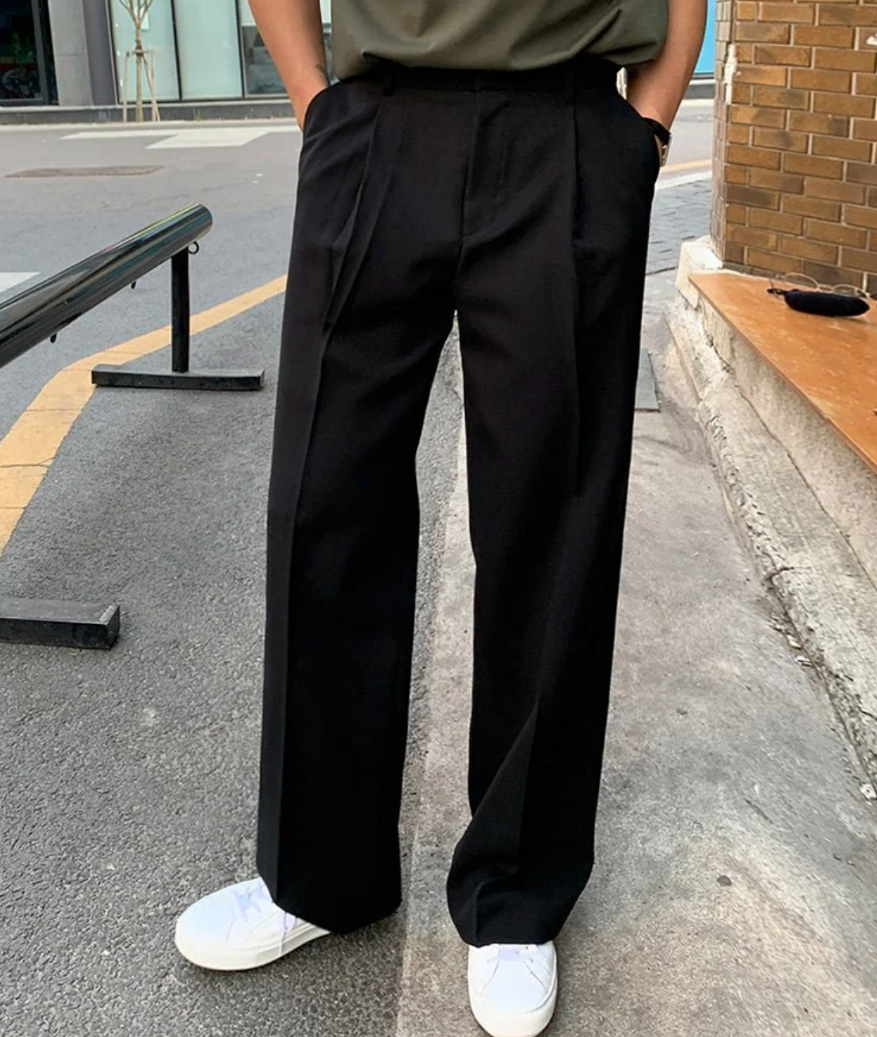 Casual straight pants
