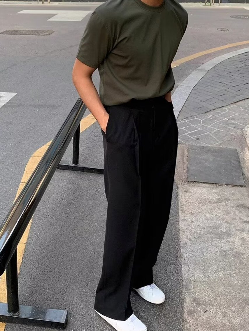 Casual straight pants