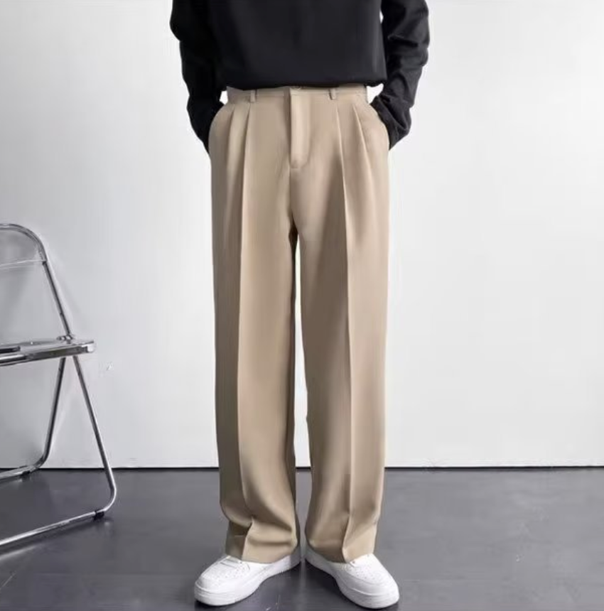 Straight wide leg pants