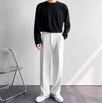 Straight wide leg pants