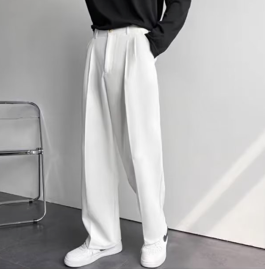 Straight wide leg pants