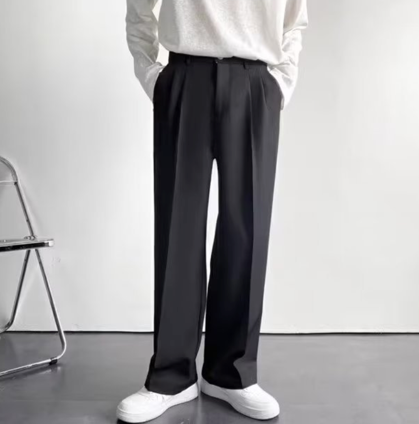 Straight wide leg pants