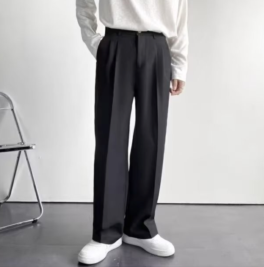Straight wide leg pants