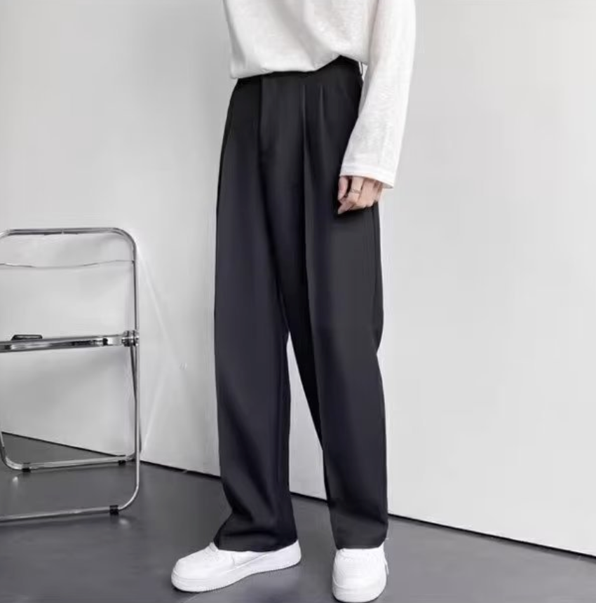 Straight wide leg pants