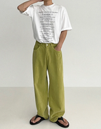 Color Loose Jeans