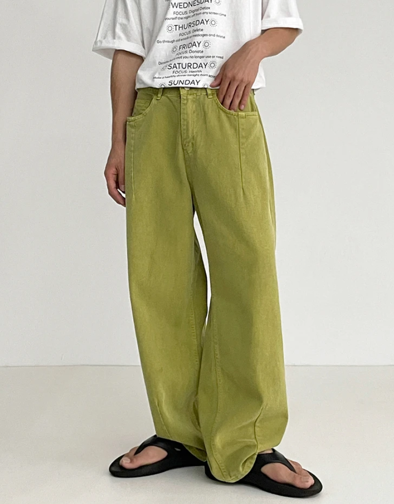 Color Loose Jeans