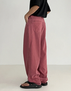 Color Loose Jeans