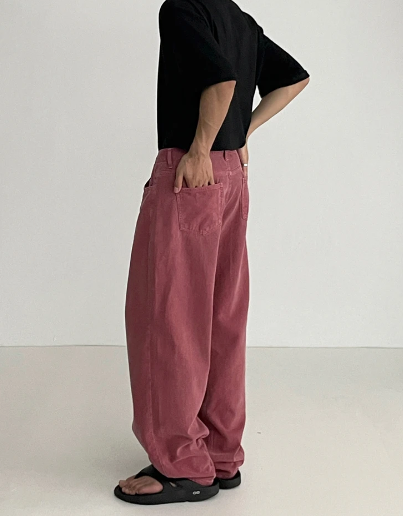 Color Loose Jeans