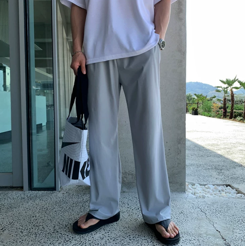 Silk stretch pants