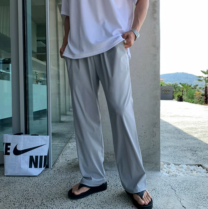 Silk stretch pants