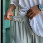 Silk stretch pants