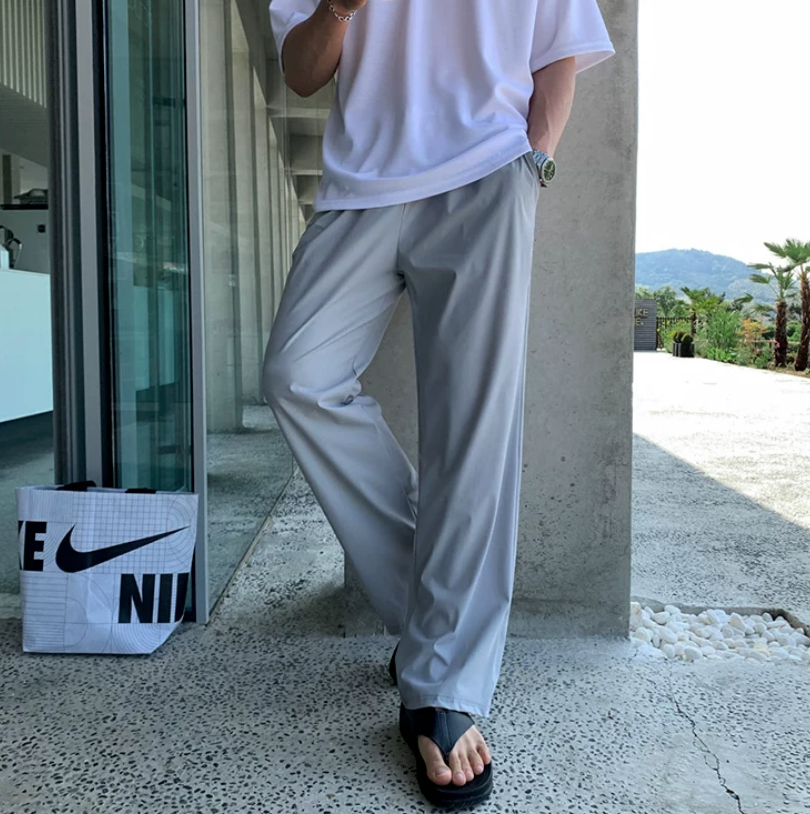 Silk stretch pants