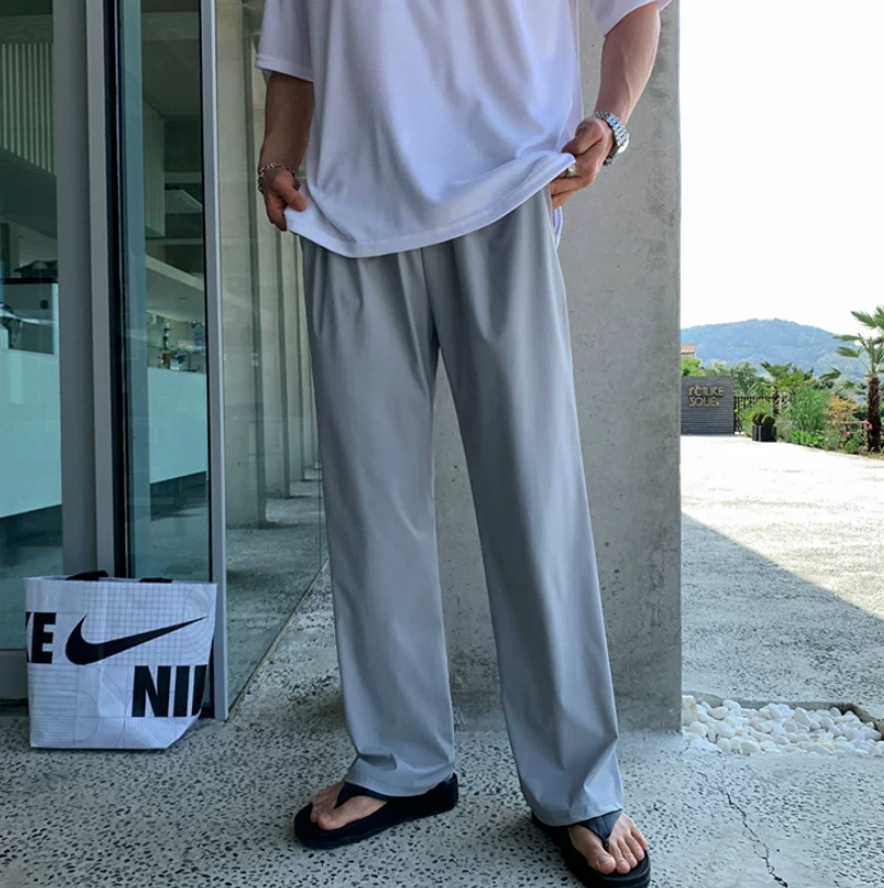 Silk stretch pants